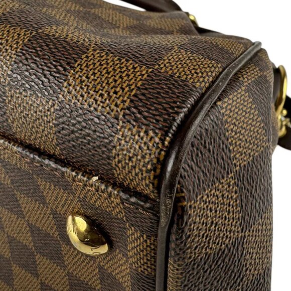 Auth LOUIS VUITTON Damier Ebene Trevi PM Handbag Shoulder Bag Brown - Picture 7 of 13